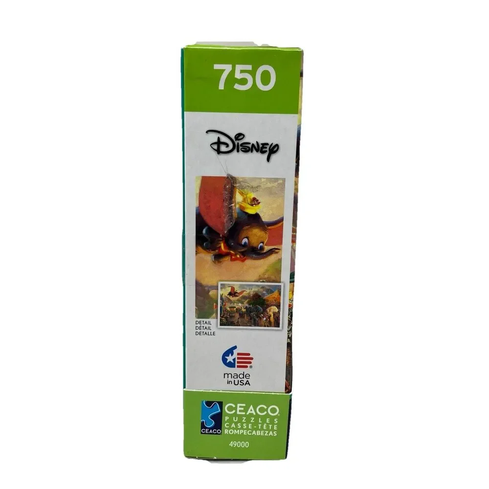 Disney‎ Thomas Kinkade Dumbo Circus Parade 750 Pc Disney Fantasy Animal Puzzle